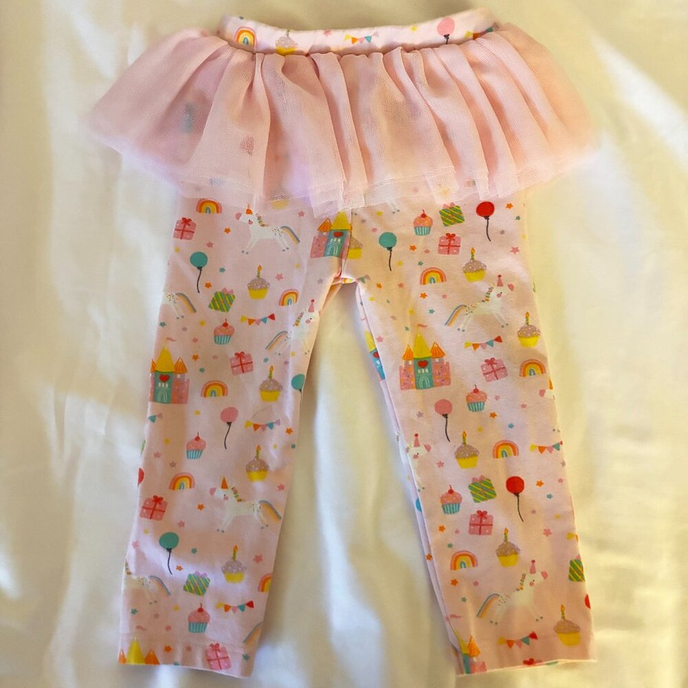 NWOT Bundles Baby Place 9-12 months pink birthday tutu leggings